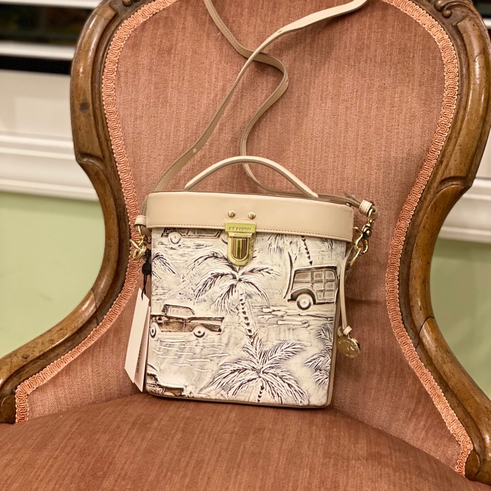 Brahmin Pipp Ivory Copa Cabana Crossbody